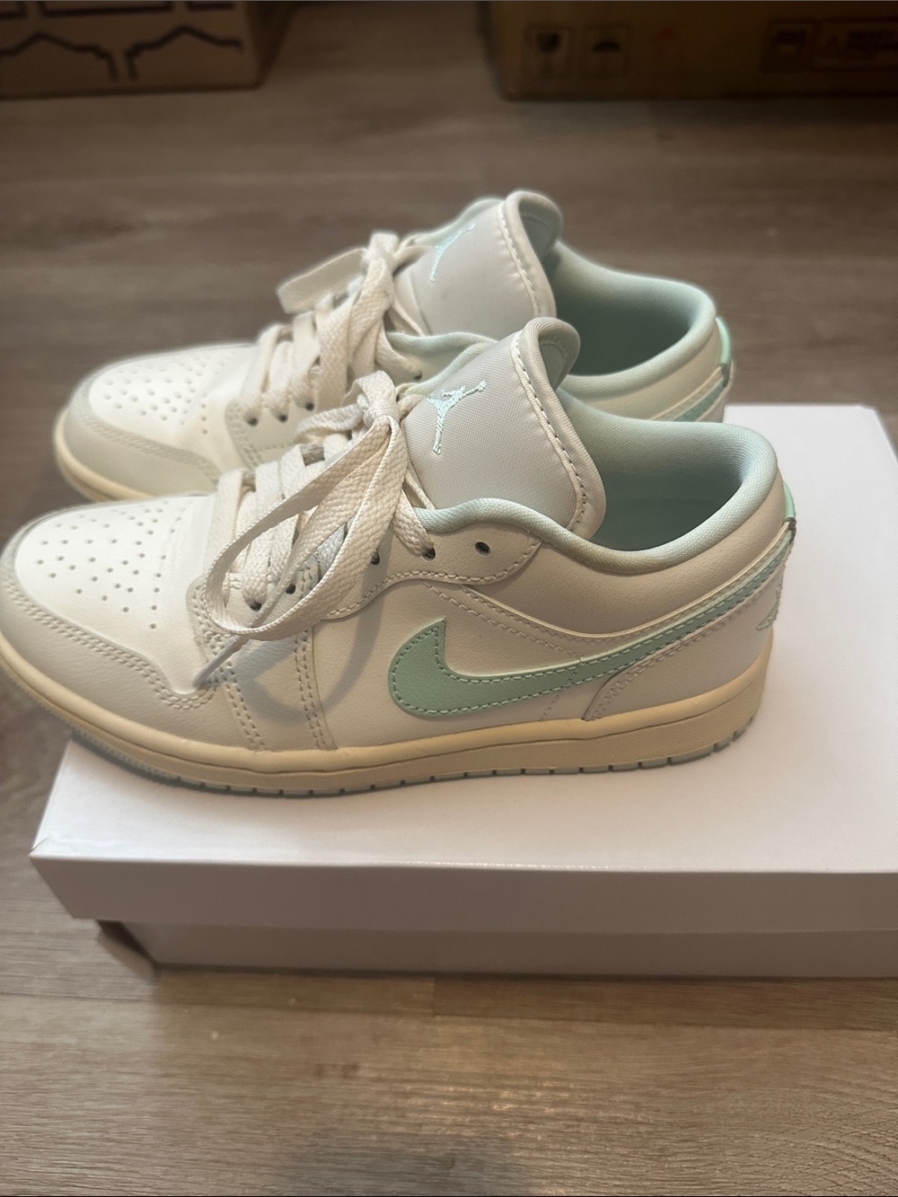 Air Jordan 1 low - Mint/White